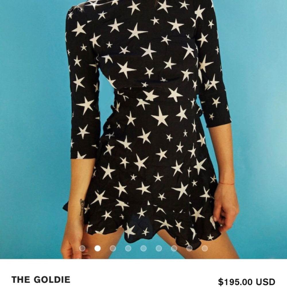 Super cute silk star dress